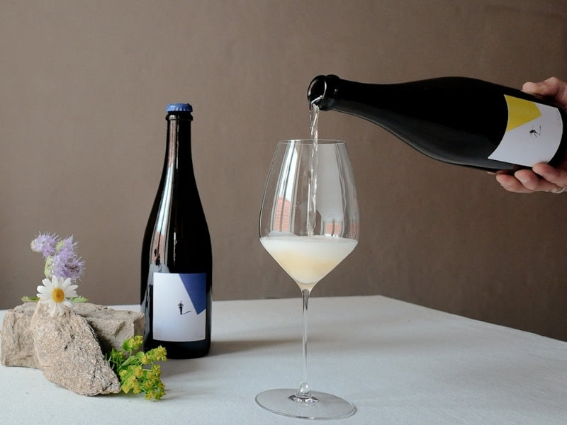 WeinSchach Sekt Glas schäumt